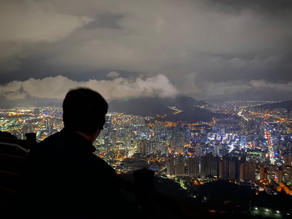 부산 야경 명소 추천 황령산 봉수대 전경